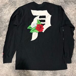 Primitive Skateboarding Dirty P Graphic T-shirt Medium Floral Long Sleeve